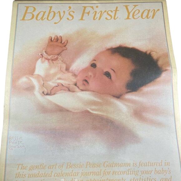Baby's First Year Calendar 1987 Vintage Bessie Pease Guttman Artwork - Picture 1 of 4